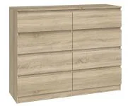 Komoda MALWA M8 120cm Dub Sonoma